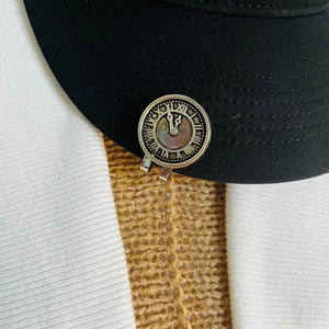 Golf Markers Clock Golf Ball Marker With Magnetic Clip Hat Clips Golf Ballmarker Golf Gift for Him Golf Gift Idea for Her Golf Accessories