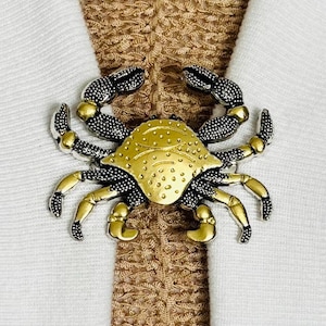 Sweater Clips Gold Silver Crab Sweater Clip for Cardigan Clasp Sweater Guard Kimono Clip Dress Clip Birthday Gift for Her by Fabulici