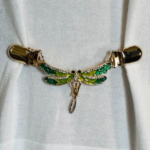 Dress Clips Gold Dragonfly Waist Clip Cardigan Clip Dragon Fly Sweater Clip Cinch Clip Dress Clips Jewelry Gift for mom Gift for Her