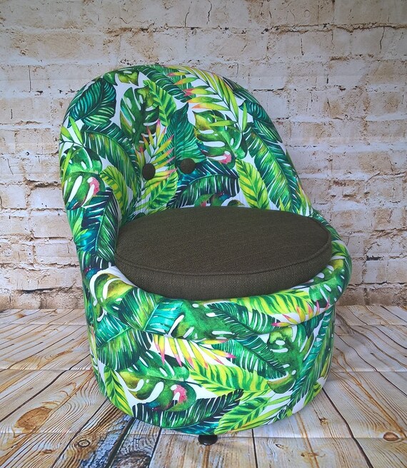 Jungle print chair cheap