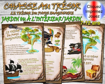 Kinderschatzsuche, druckbare Rätsel, Partyspiele, Outdoor-Puzzles PDF,