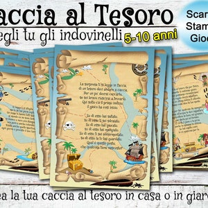 Treasure Hunt for Kids, riddles to print, games for birthday parties, pdf treasure hunt for kids to print