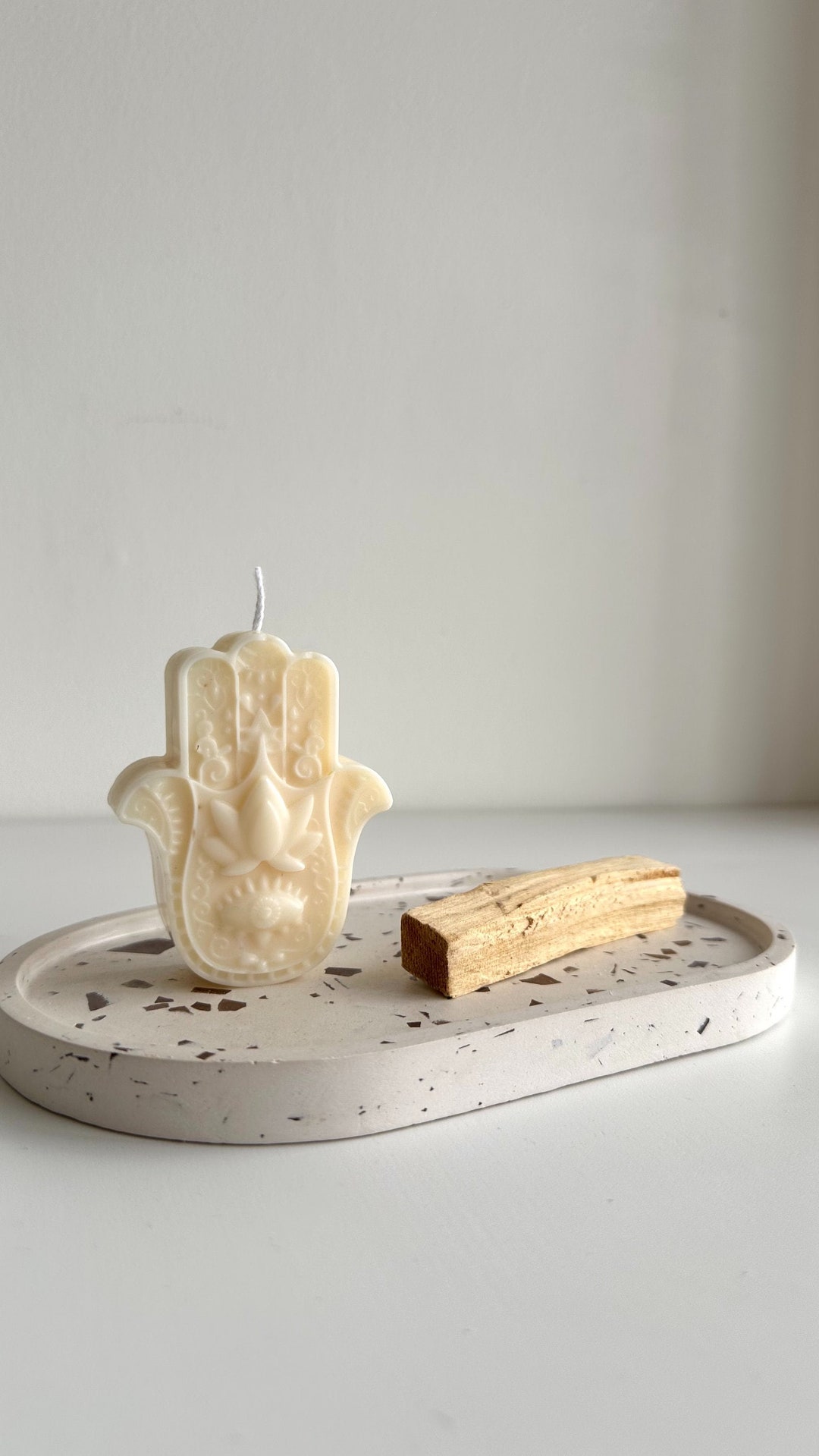 Candle With Palo Santo Yoga Candle Relax Candle Aesthetic Candle Cozy