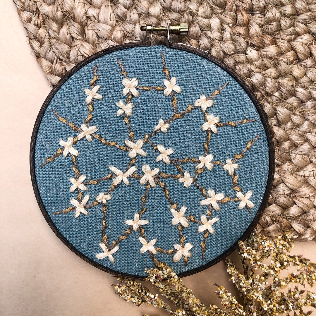 Wildflower Embroidery - Floral Embroidery - Hand Embroidery - Wall ...
