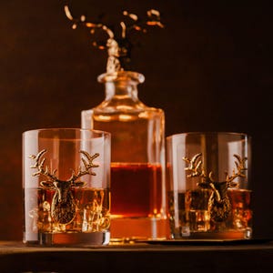 Whiskykaraffer Jaktpresenter för män Jägarpresent för män Unika karaffer Pappa Karaffpresent till jägare Presenter till jul Present till pappa bild 4