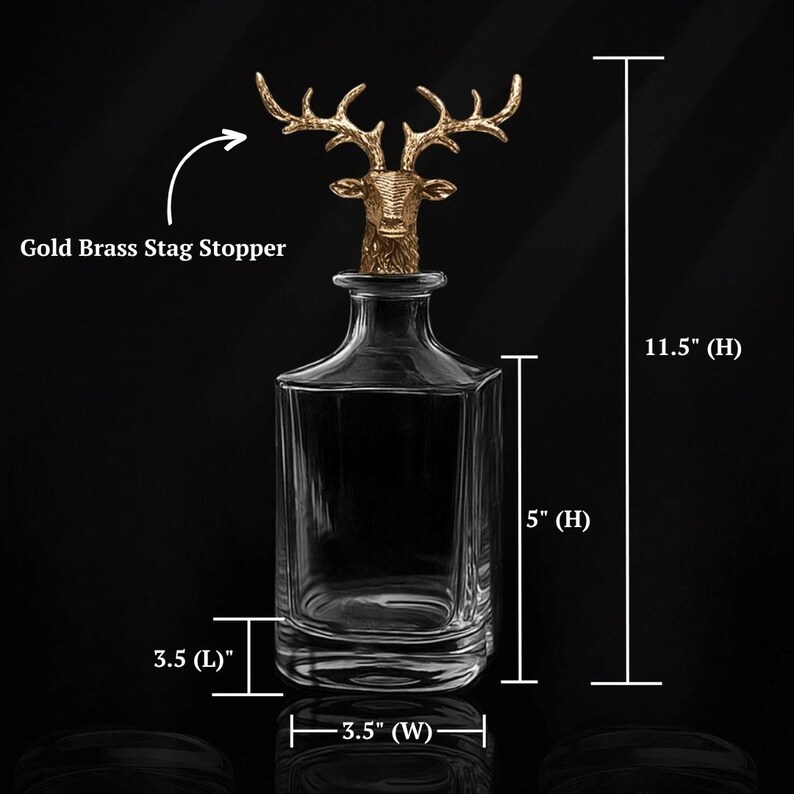 Whiskey Decanter Unique Decanter Gift Stag Decanters Hunting Christmas Gifts For Dad Hunting Gift Hunting Gifts For Men Gifts For Hunter image 8