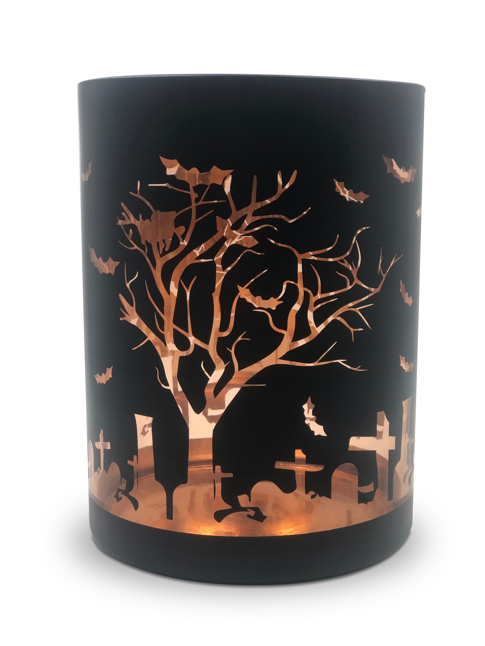 Halloween Candles Halloween Candle Holder Black Candle Etsy