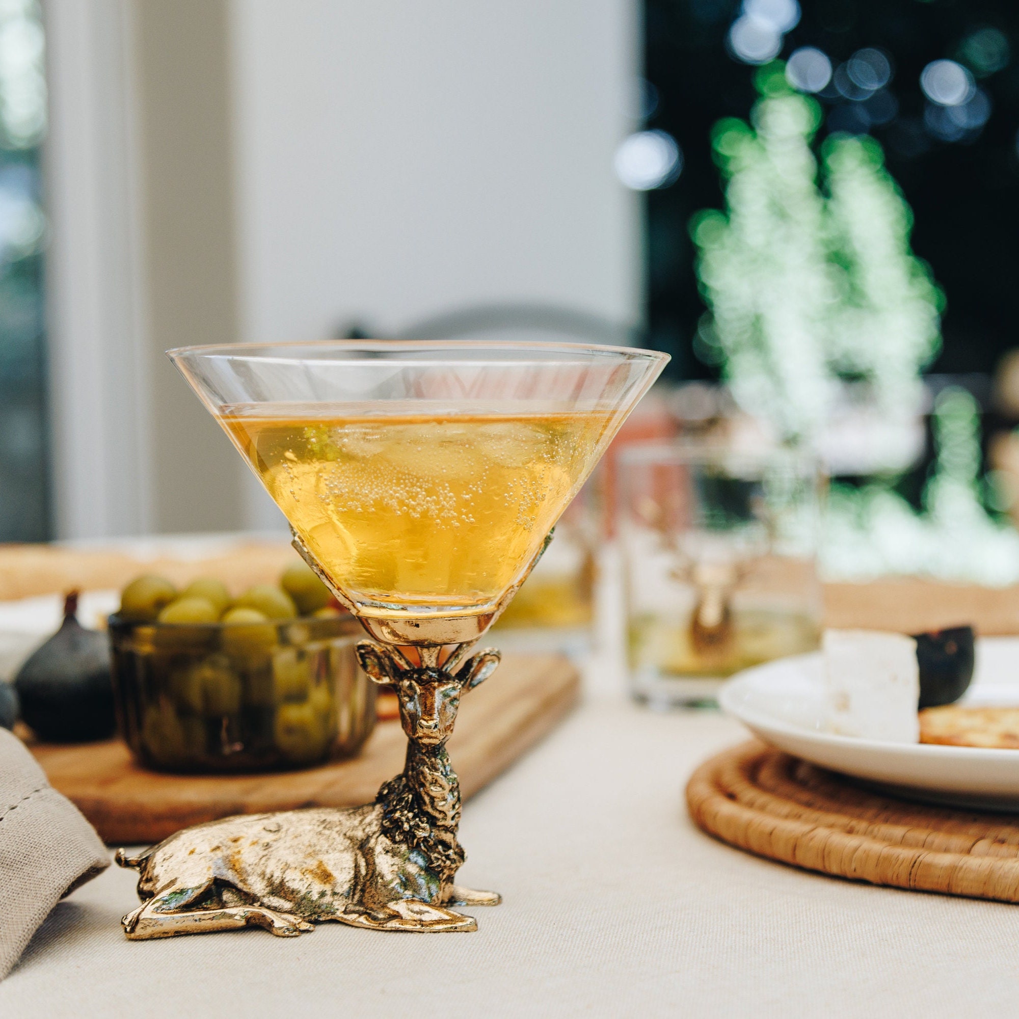 Gold Stag Vintage Martini Glasses For Her Martini Gift for Her