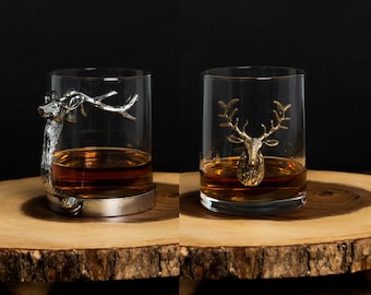 Regalos de caza para hombres: Vaso de whisky de caza para él, regalos para cazadores, regalo para cazador, regalo de Navidad para papá, regalo de caza para cazador
