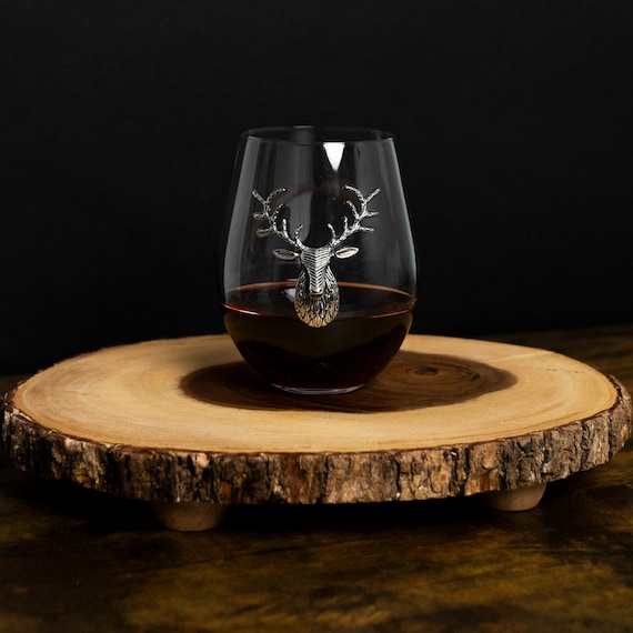 Deer Rustic Stemless Wine Glasses for Rustic Bar Gifts Unique Rustic Drinking  Glasses Cabin Gifts for Her Country Bar Gifts for Women 