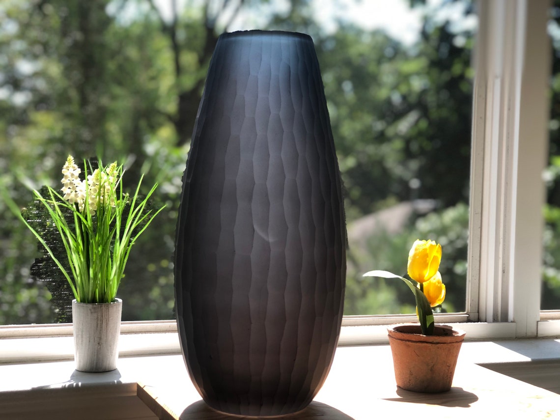 etsy black vase