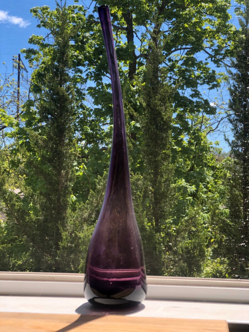 Vases en verre coloré Vase coloré Grand vase Grands Etsy France