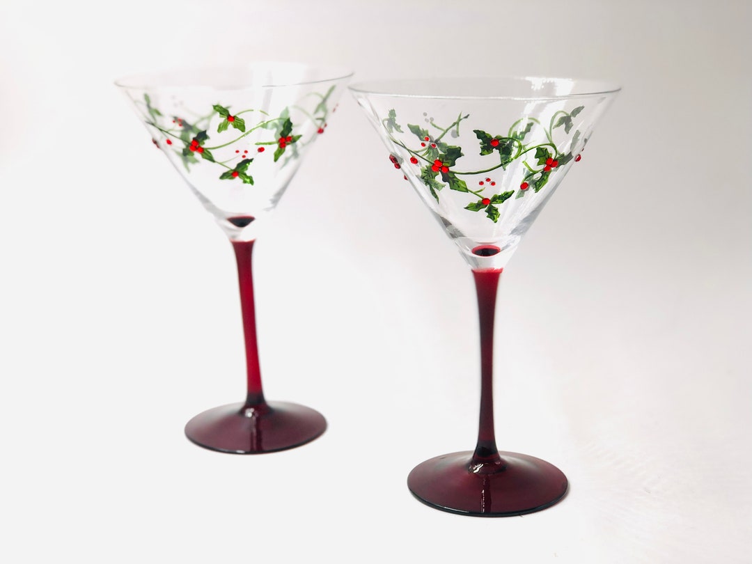 Christmas Martini Glasses Christmas Cocktail Glasses Christmas Martini