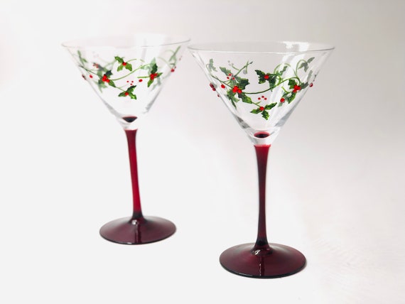 4 Piece Festivity Martini Glass Set