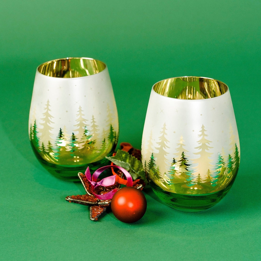 Christmas Drinking Glasses for Christmas Unique Christmas Etsy UK