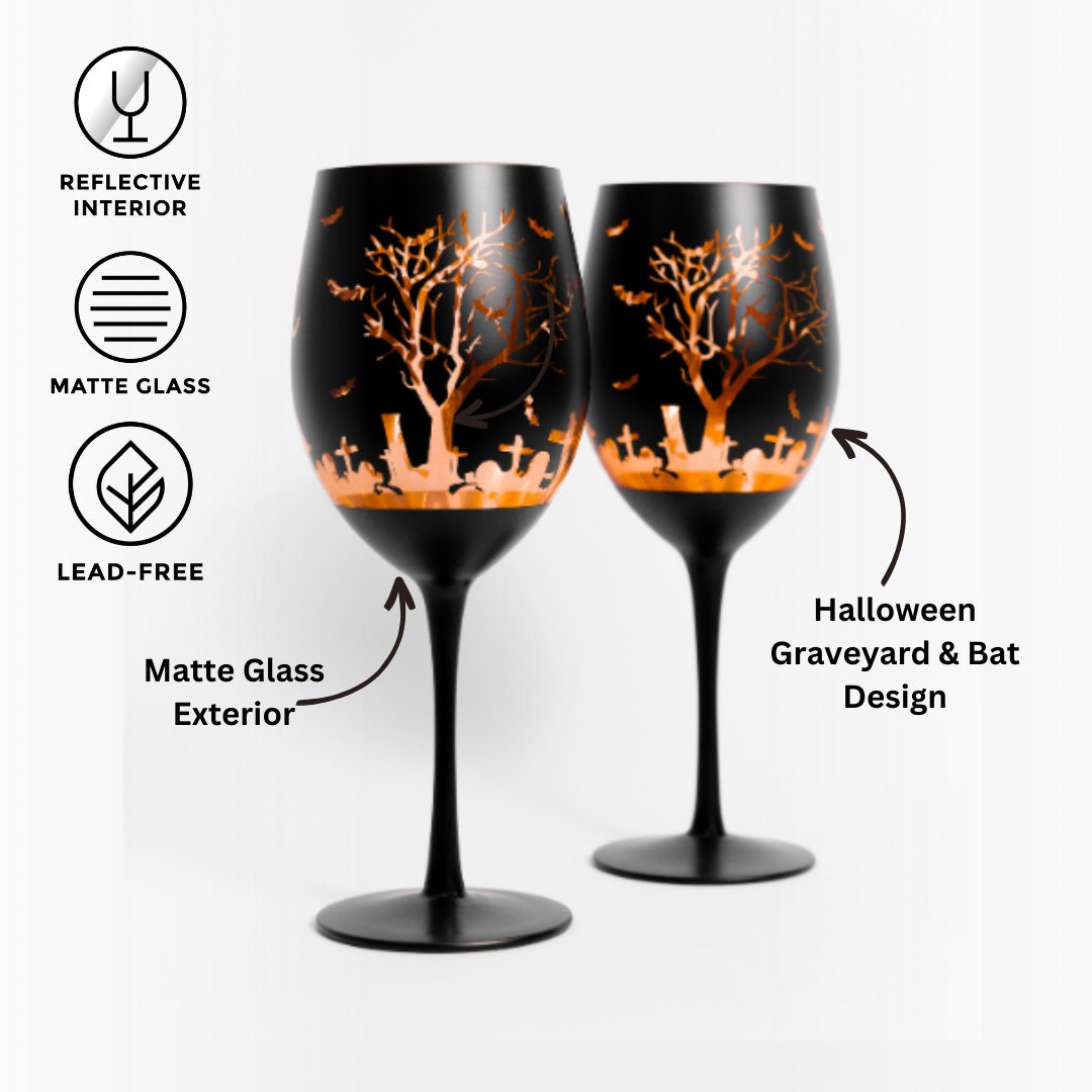 PRETYZOOM Ensemble De Verres à Vin Rouge Panier D'halloween Verres