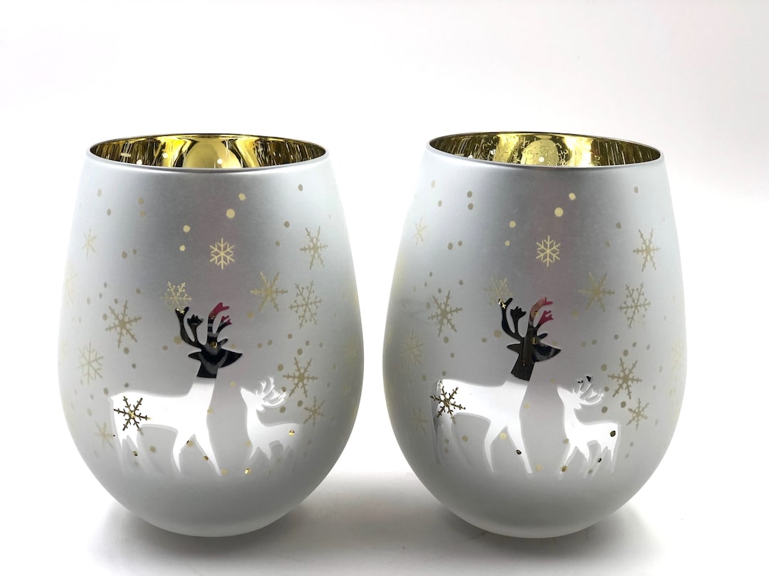 Unique Christmas Drinking Glass Fun Holiday Drinking Glasses Christmas