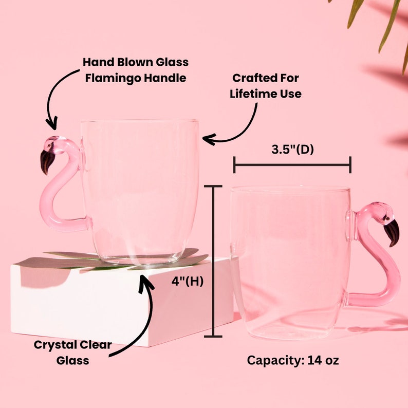 Unique Flamingo Gifts Flamingo Wine Glass Flamingo Gift Flamingo Glass Pink Flamingo Mug Flamingo Cup Flamingo Glasses for Flamingo Party image 3