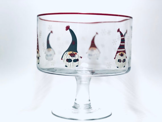 Large glass trifle bowl top
