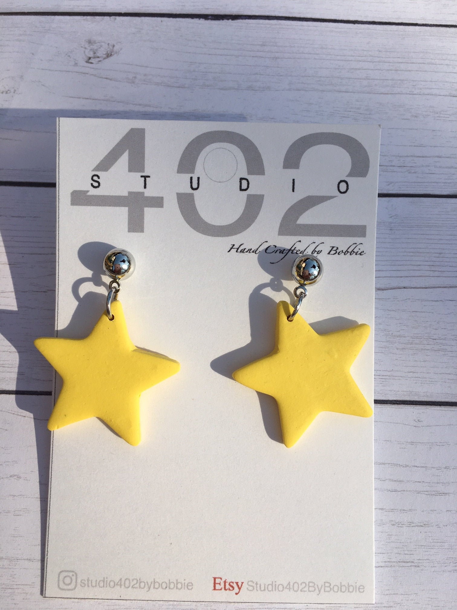 Yellow Star Earrings - Etsy