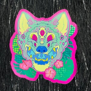 Garden Wolf Sticker