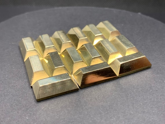 Brass (metal) gold bars for board games (Golem, Tekhenu, Tzolk'in, Teotihuacan, Stone Age, Marco Polo)