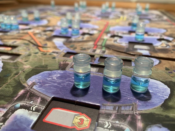 Barrage Water bottles (board game tokens)