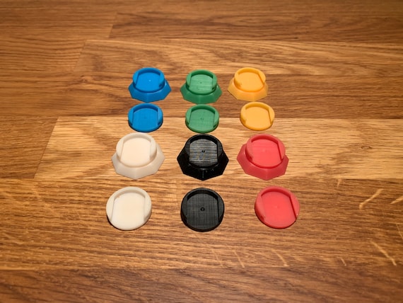 Slide on miniature bases (15mm, for Joan of Arc board game)