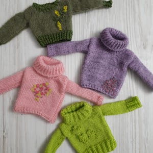 Kleidung für Puppe - Pullover für Puppe 11,5 - 12 Zoll Puppe Strickpullover, Mode Puppenkleidung Made to move Fashionistas Made in Ukraine