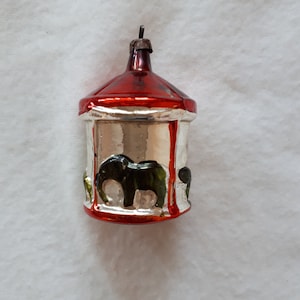 CAROUSEL vintage German Christmas decoration, Retro Christmas, Christmas ornament, nostalgic Christmas, mercury glass, Lauscha German