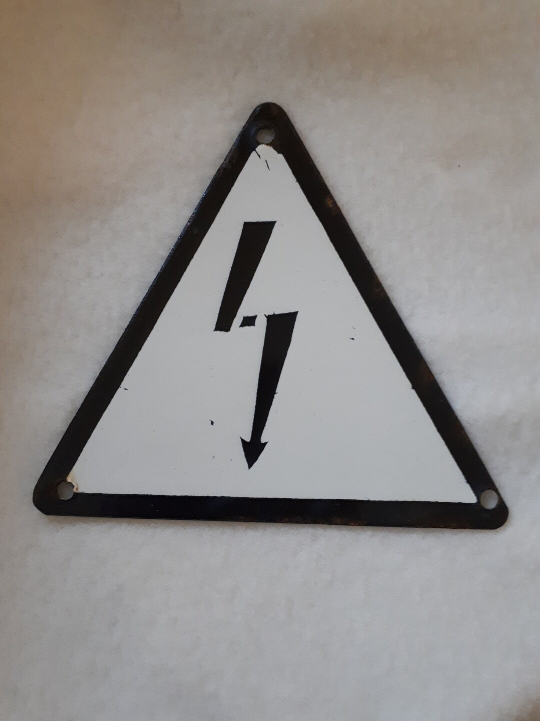 Metal Sign, Danger, Electric Current, High Voltage Sign, Vntage