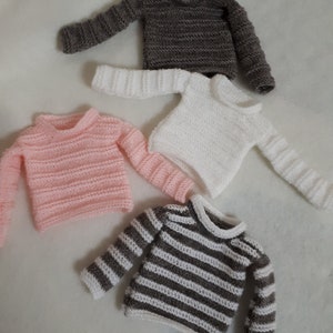 Doll Clothing Handmade 11,5 inch doll clothes - handmade knitting sweater for made to move stantard doll, integrity doll