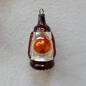 Gas lamp vintage German Christmas decoration, Retro Christmas, Christmas ornament, nostalgic Christmas, mercury glass, Lauscha German