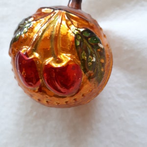 CHERRY BERRY vintage German Christmas decoration, Retro Christmas, Christmas ornament, nostalgic Christmas, mercury glass, Lauscha German