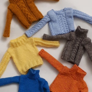 Doll Clothing Clothes for doll - sweater for doll 11.5 - 12 inch, doll knitted sweater, Fashion doll clothes made to move fashionistas