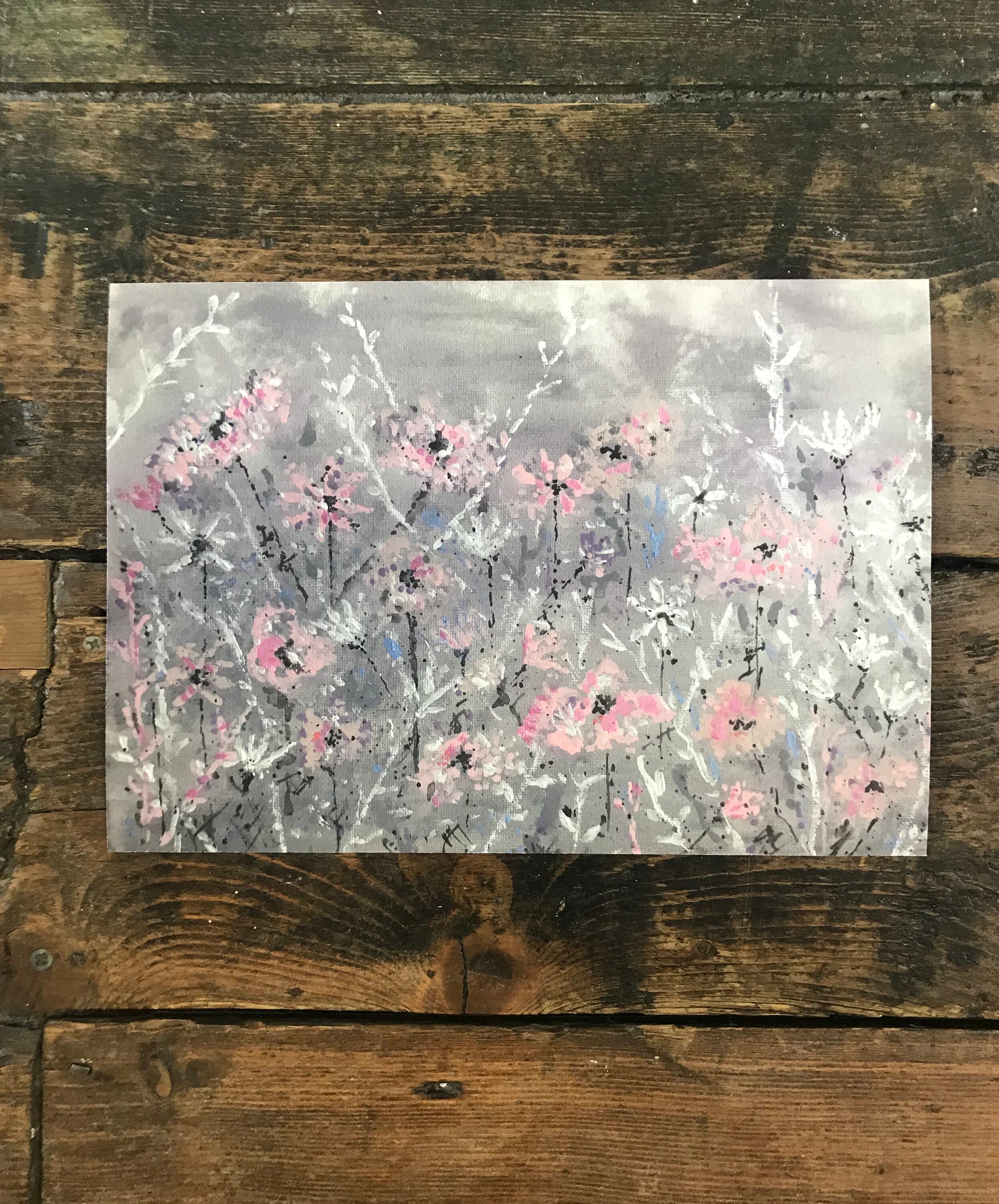 Flower Painting. Flower Artwork. Gift Ideas. Home Gifts. Home Etsy