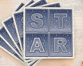 Starry Night Christmas Card Multipack: Eco-Friendly Xmas Card Set