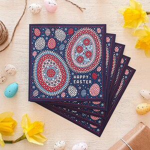 Lot de cartes d'oeufs de Pâques / Cartes de Joyeuses Pâques / Paquet multiple de cartes de Pâques / Jeu de cartes de Pâques / Paquet de cartes de Pâques / Cartes de Pâques écologiques