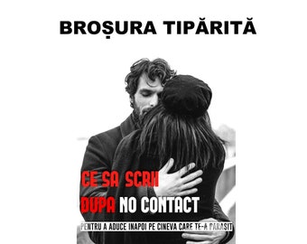 Brosura "Ce Sa Scrii Dupa No Contact" - varianta tiparita (de pe orice tip de card, conversie automata)