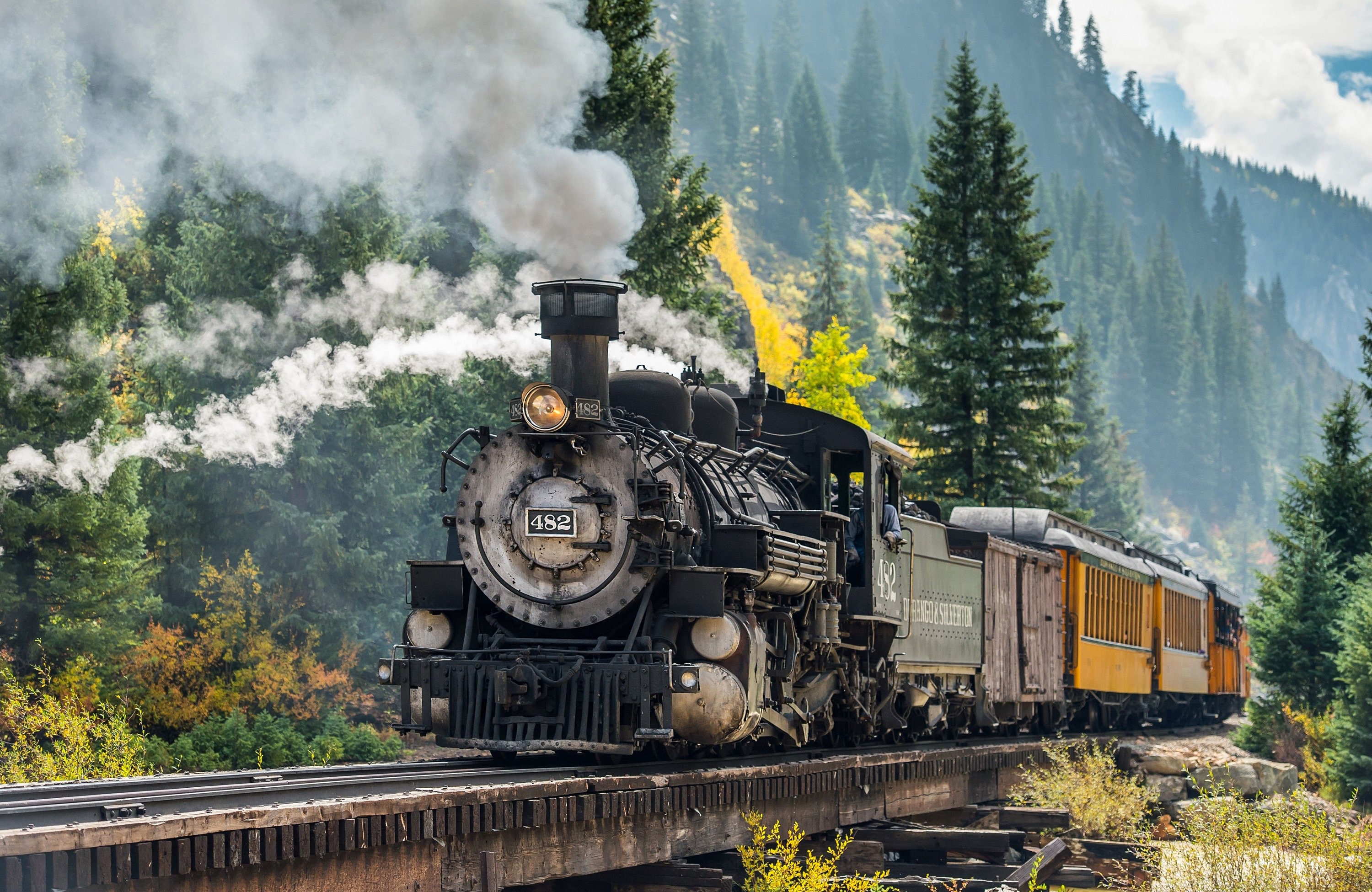 A3 5R A4 Beautiful Steam Train 4K Photographic Print sizes
