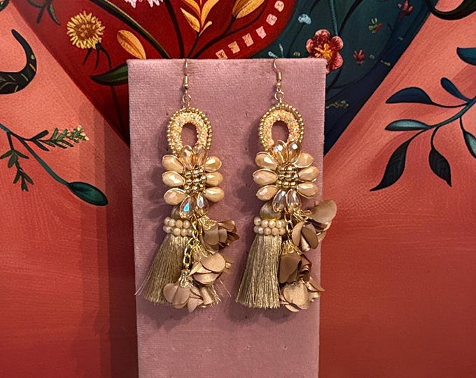 Crystal earrings 4 options in 1