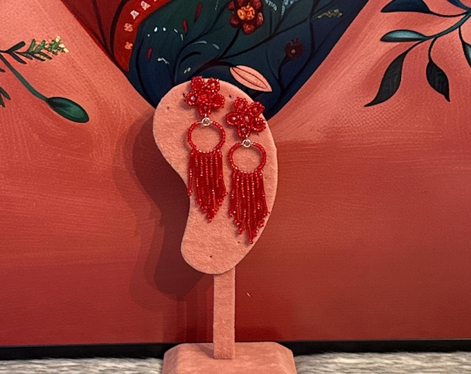 Handmade Broque Hoop Earrings