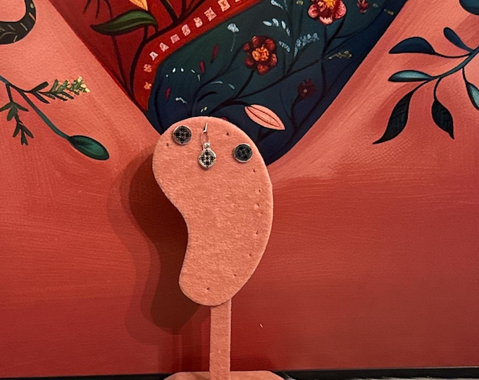 Witch's Knot earrings and pendant