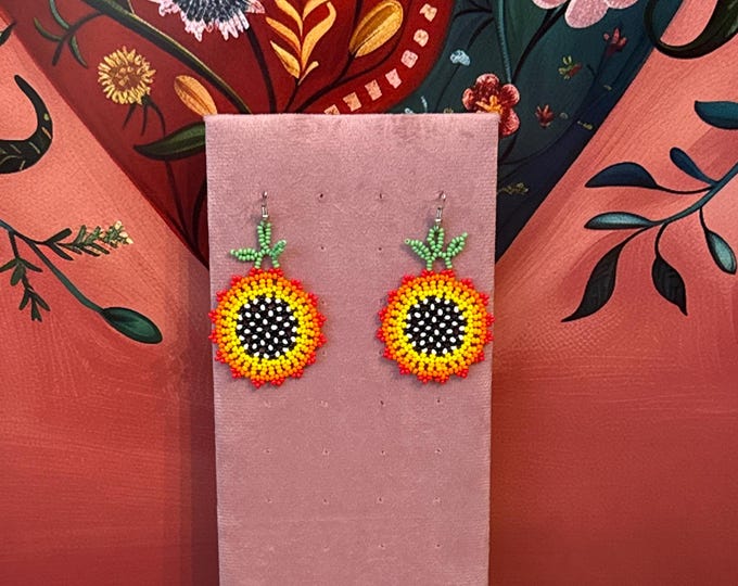 Basic Sunflower Earrings