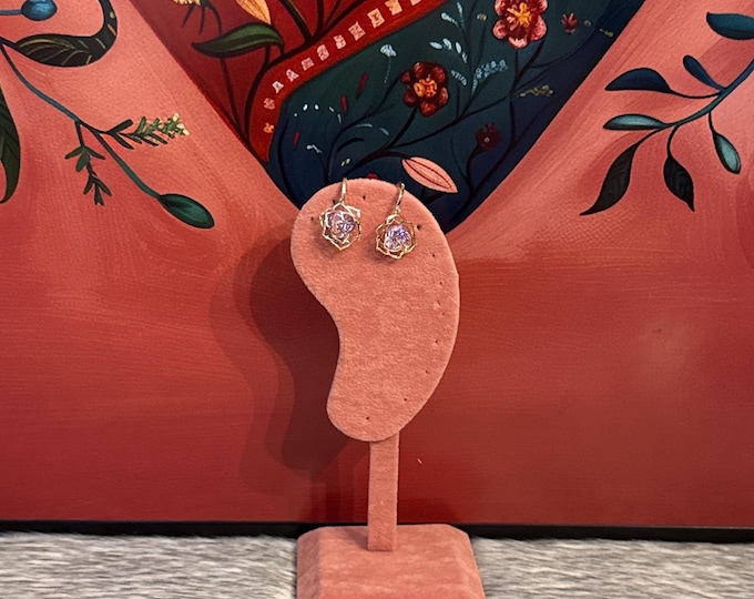 Crystal Flower Earrings