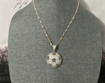 Chain with soccer ball pendant