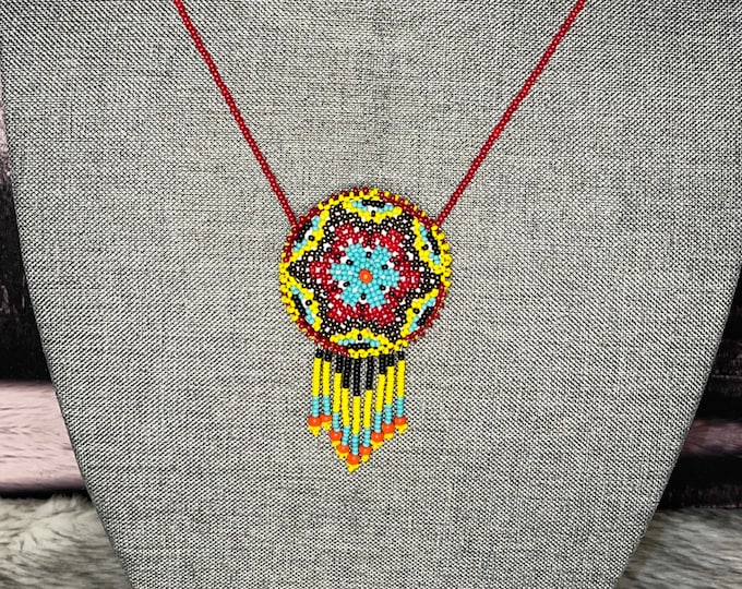 Dream catcher bag necklace