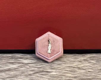 Small pendant of the Holy Death in 925 silver