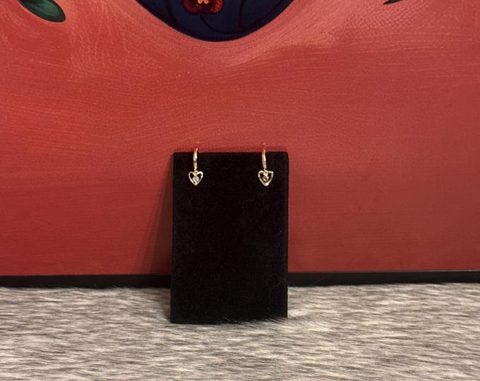 Heart earrings in gold plated