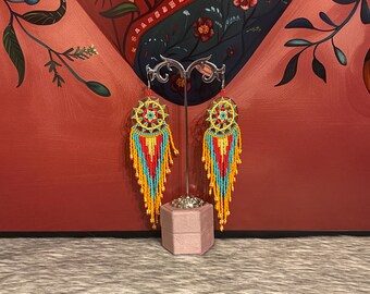 Handmade dreamcatcher earrings